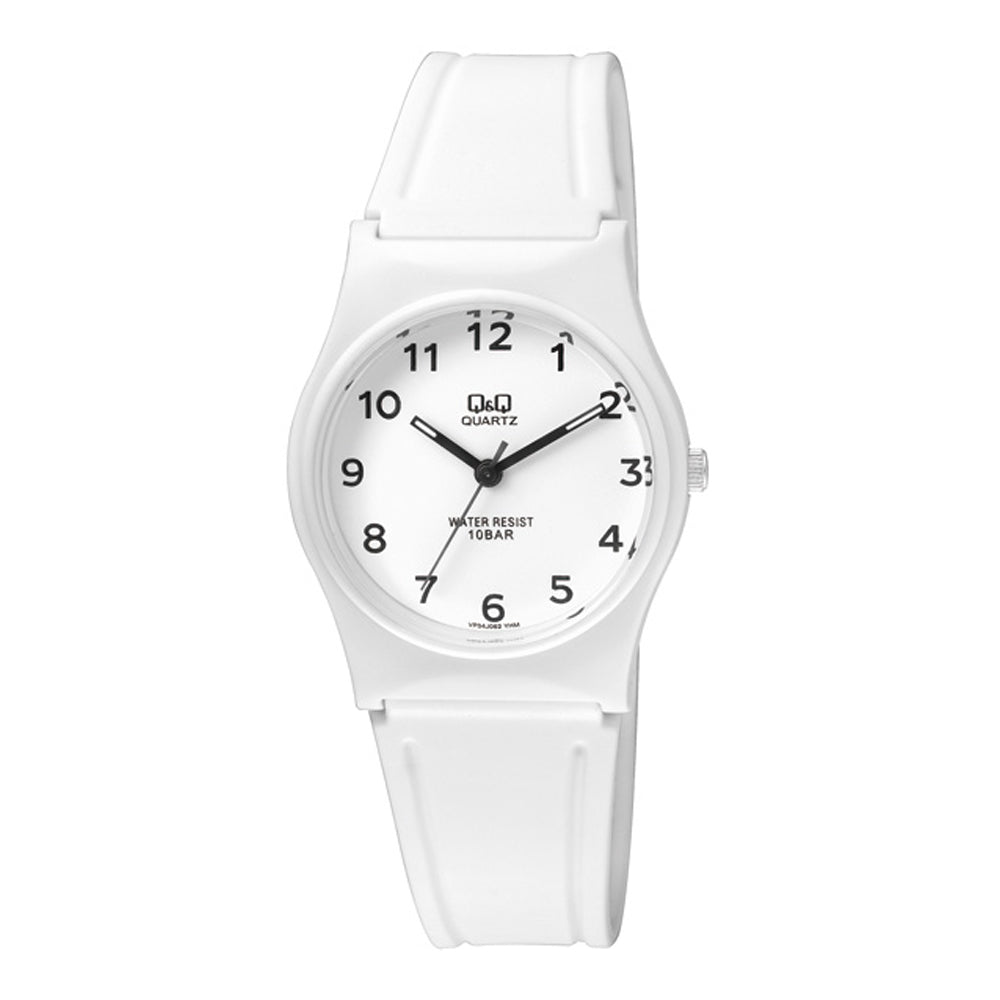 Reloj de pulsera con correa de Resina Blanco con esfera de color Blanco con estilo Fashion resistencia al agua de 100metros