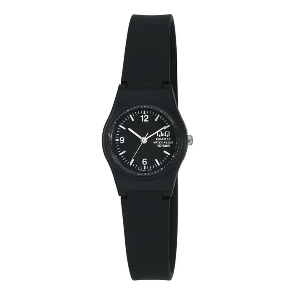 Reloj de pulsera con correa de Resina Negro con esfera de color Negro con estilo Fashion resistencia al agua de 100metros