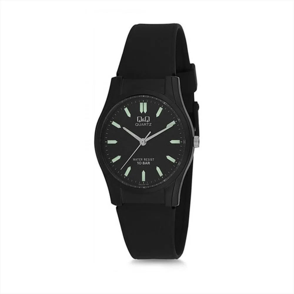 Reloj de pulsera con correa de Resina Negro con esfera de color Negro con estilo Fashion resistencia al agua de 100metros