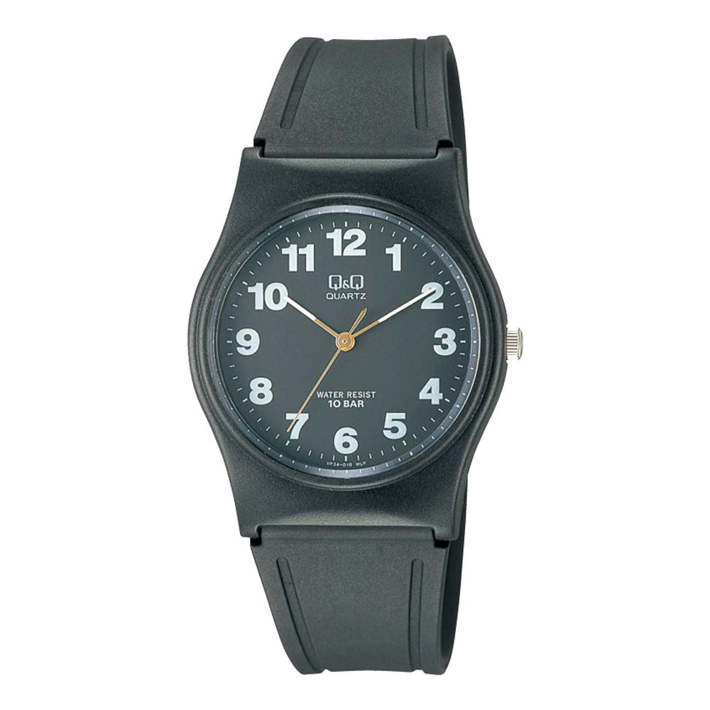 Reloj de pulsera con correa de Resina Negro con esfera de color Negro con estilo Fashion resistencia al agua de 100metros