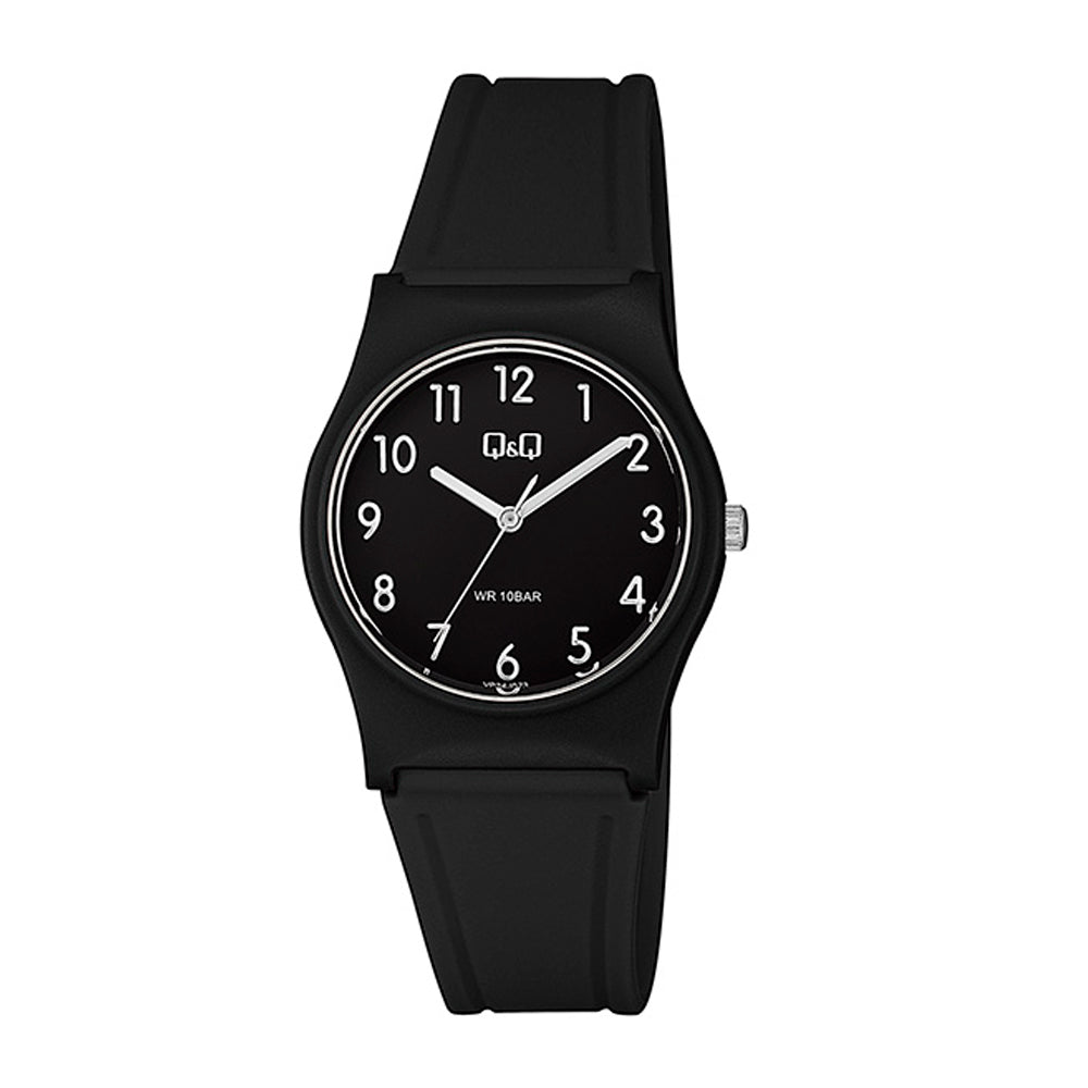 Reloj de pulsera con correa de Resina Negro con esfera de color Negro con estilo Fashion resistencia al agua de 100metros