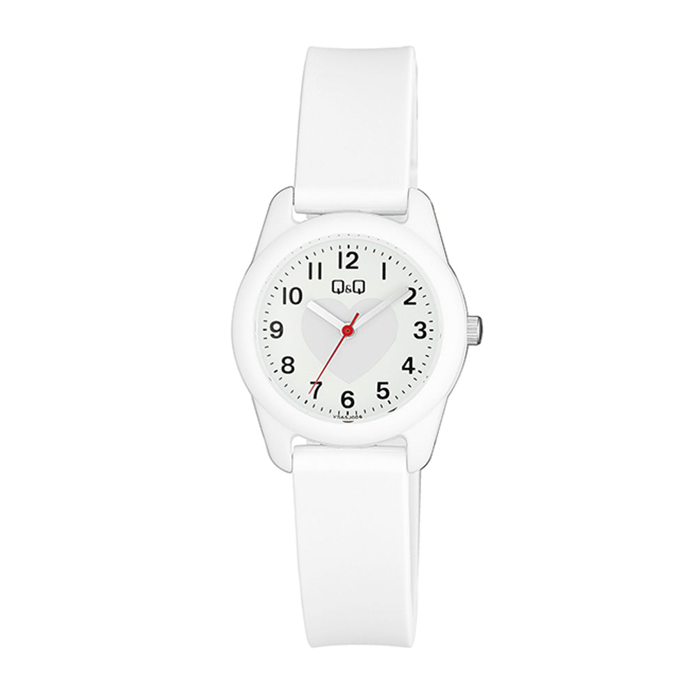 Reloj de pulsera con correa de Resina Blanco con esfera de color Blanco con estilo Fashion resistencia al agua de 30 metros