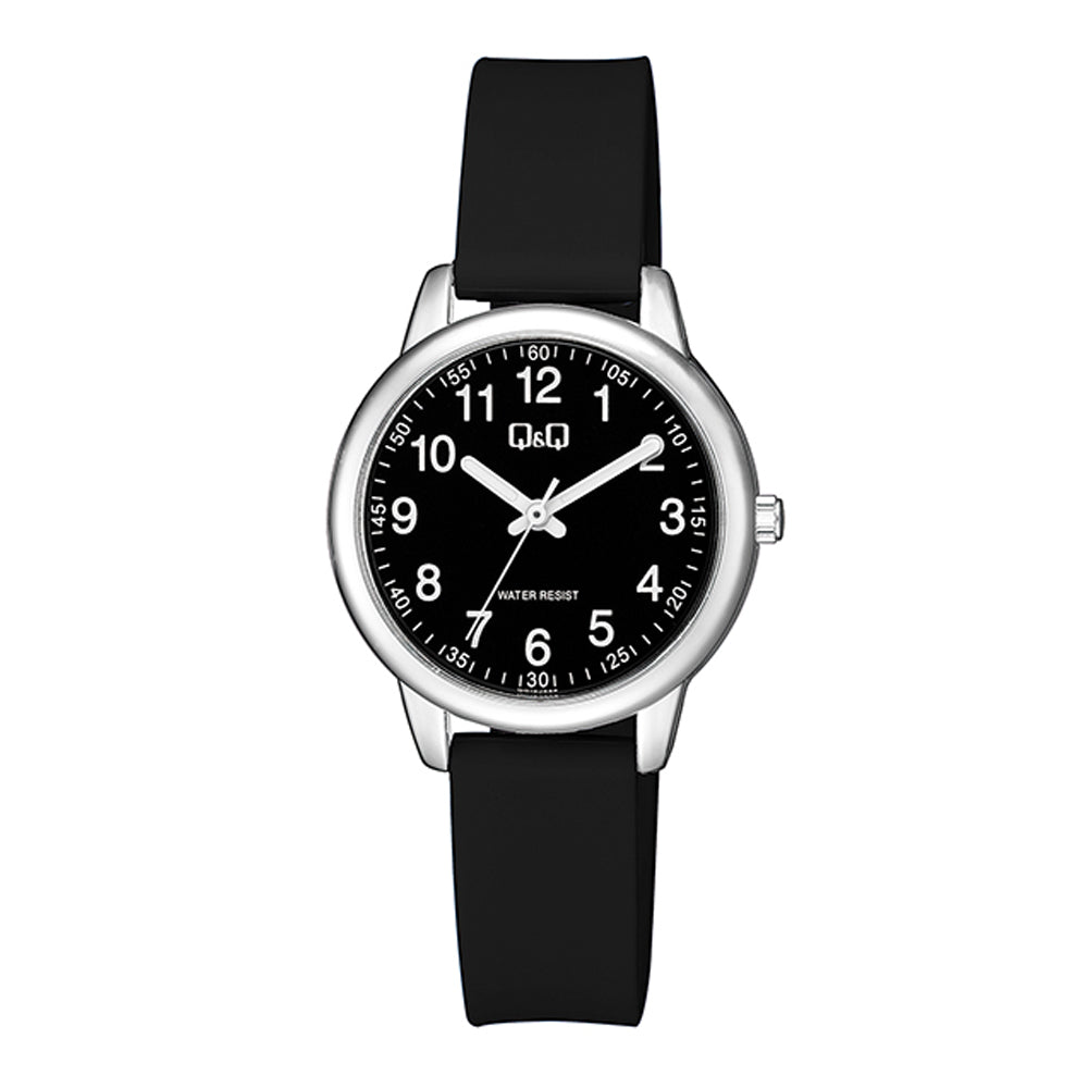 Reloj de pulsera con correa de Resina Negro con esfera de color Negro con estilo Fashion resistencia al agua de 30 metros