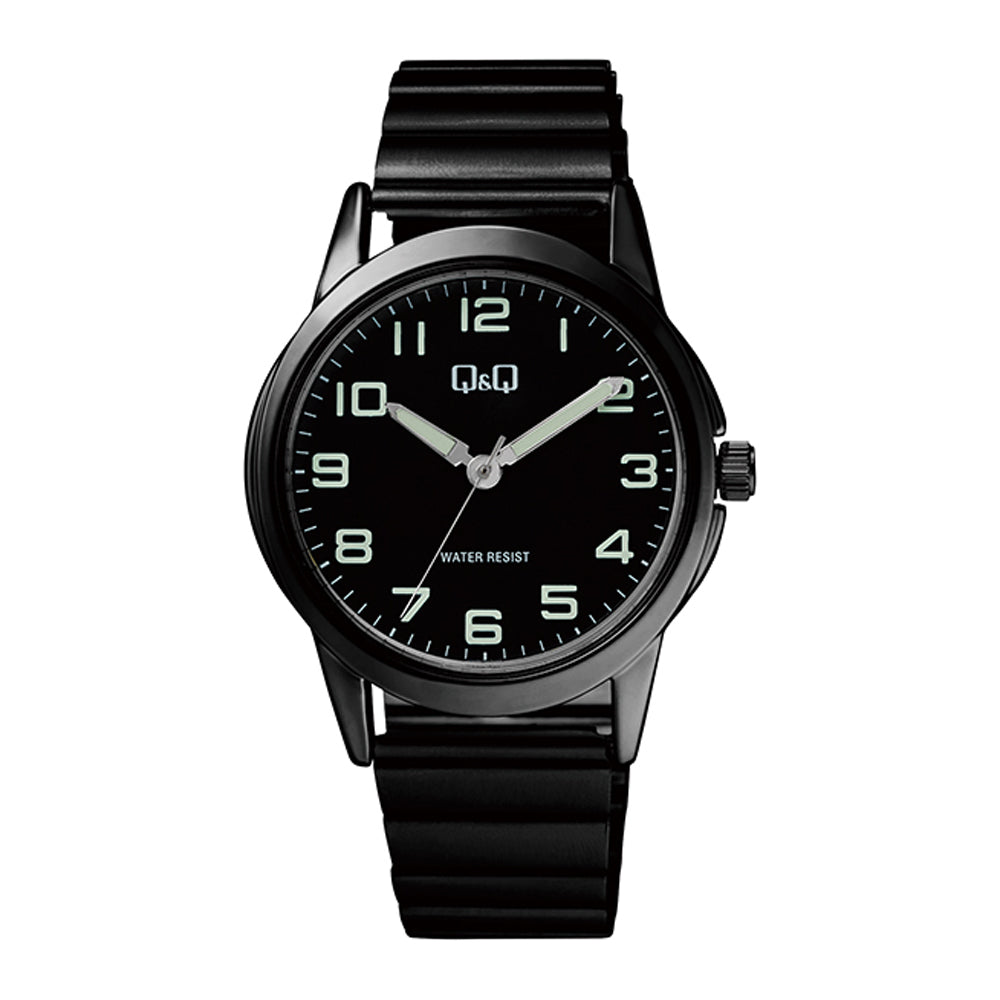 Reloj de pulsera con correa de Acero inoxidable Negro con esfera de color Negro con estilo Fashion resistencia al agua de 30 metros