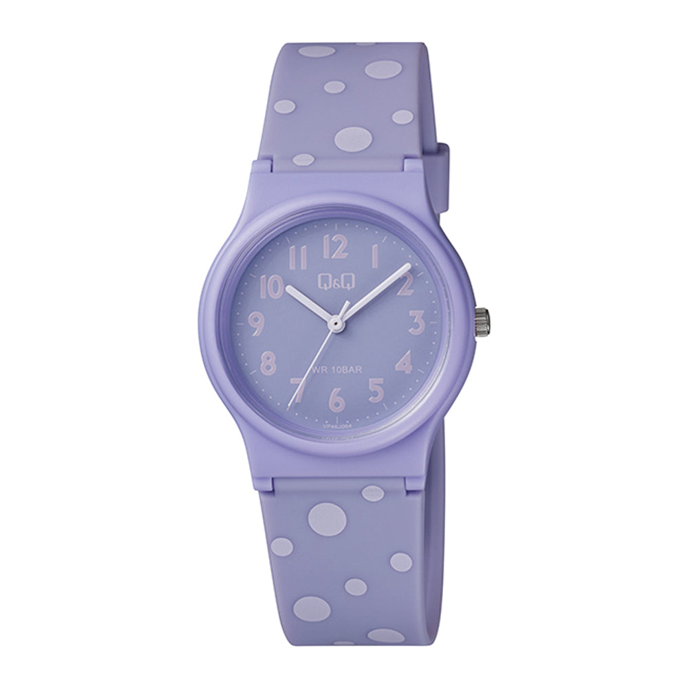 Reloj de pulsera con correa de Resina Morado con esfera de color Morado con estilo Fashion resistencia al agua de 100metros