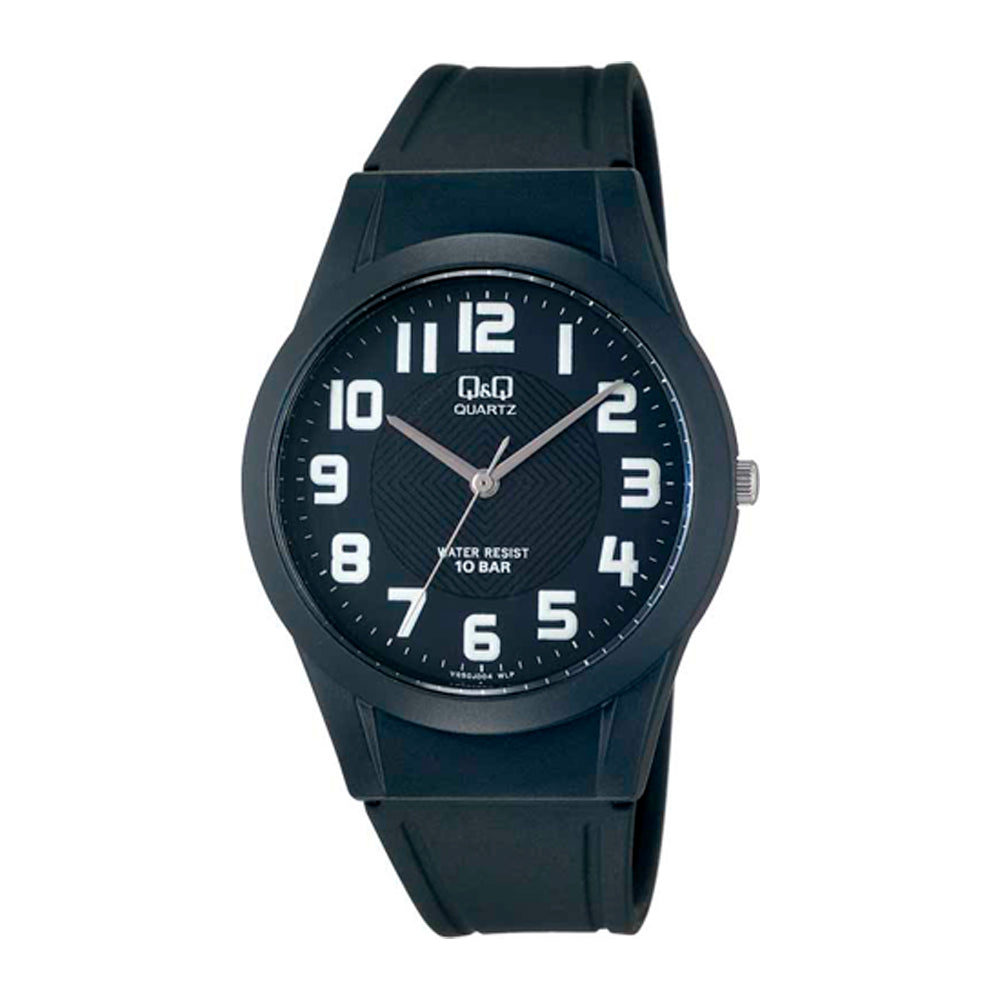 Reloj de pulsera con correa de Resina Negro con esfera de color Negro con estilo Fashion resistencia al agua de 100metros